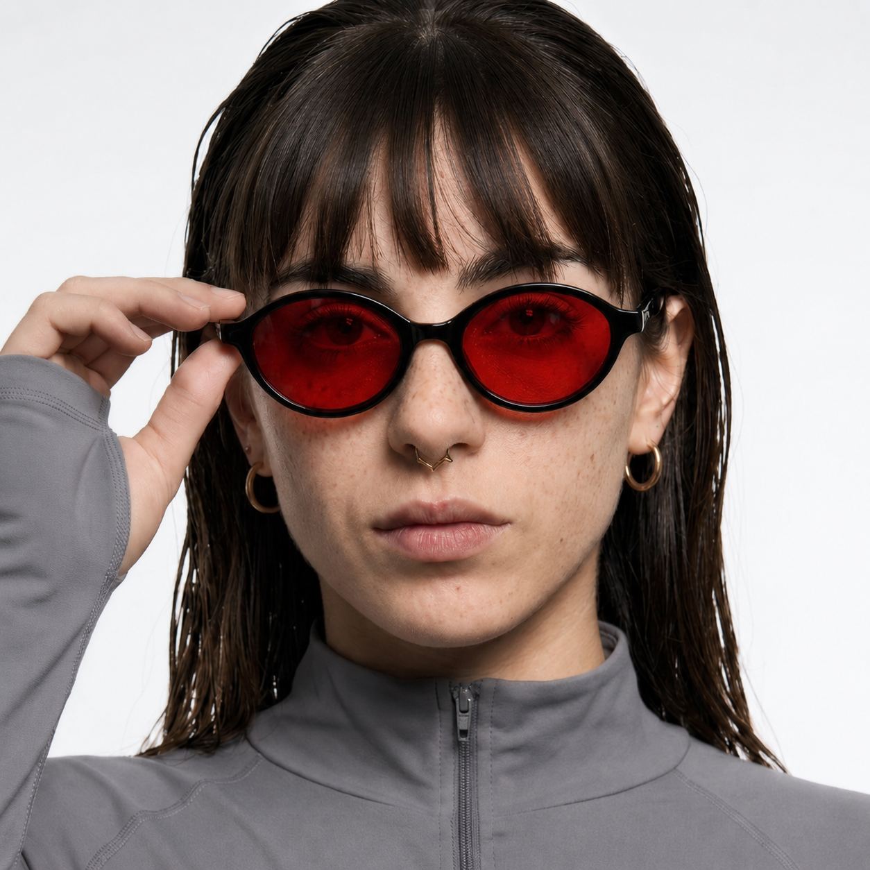 BlueBlockers Glow Black and Red