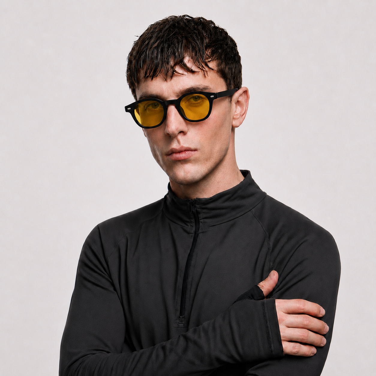 BlueBlockers Aura Black and Yellow