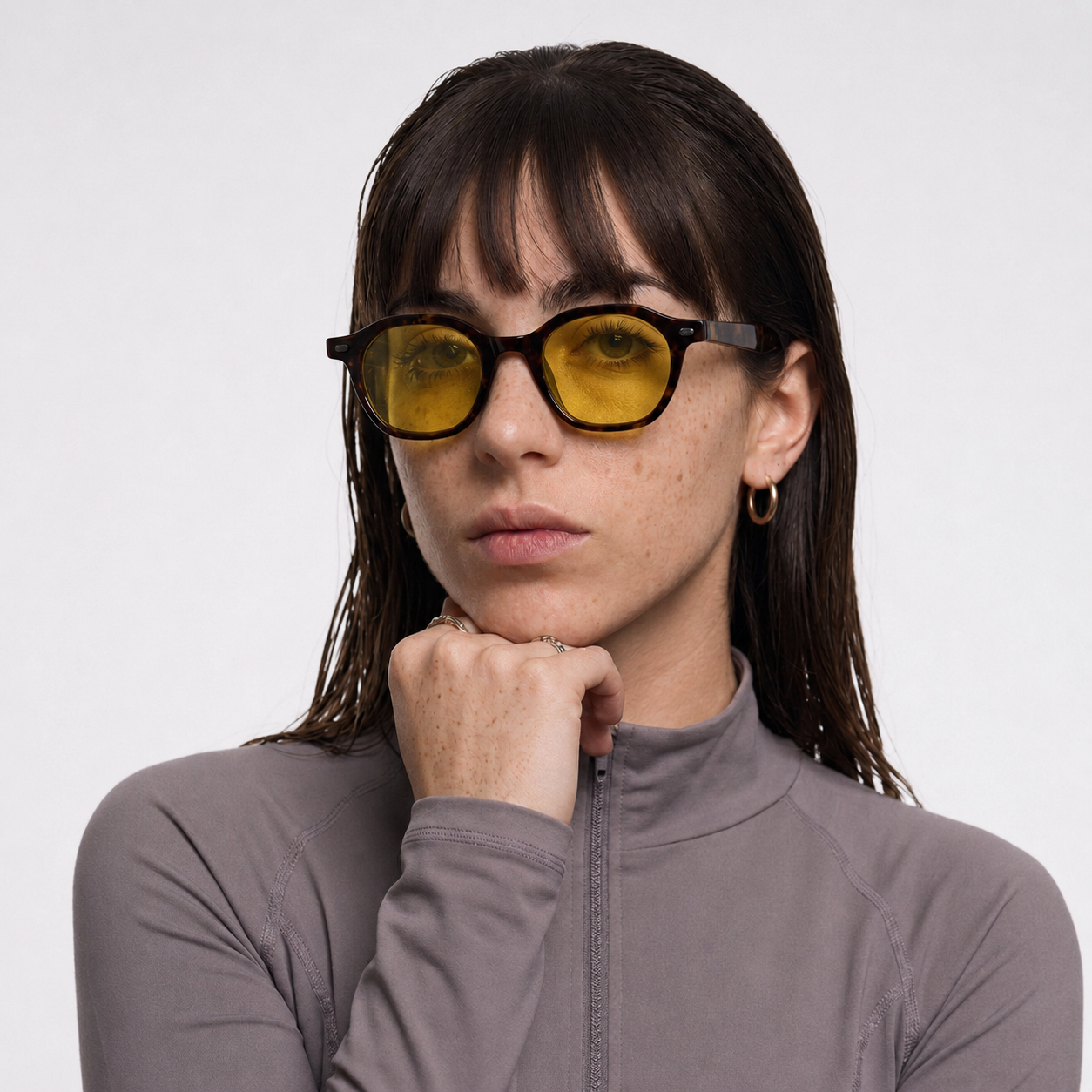 BlueBlockers Aura Coffe Yellow